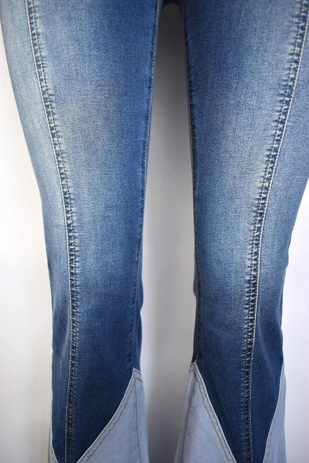 Women Frayed Patch Jeans High Waist Raw Hem Denim Y2K Pants Boyfriend