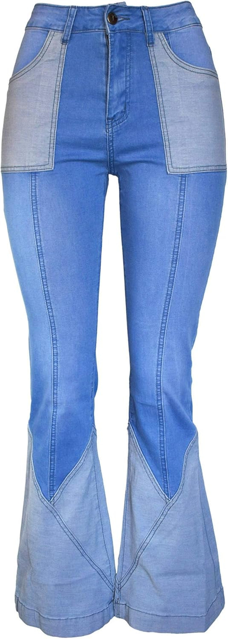 Women Frayed Patch Jeans High Waist Raw Hem Denim Y2K Pants Boyfriend