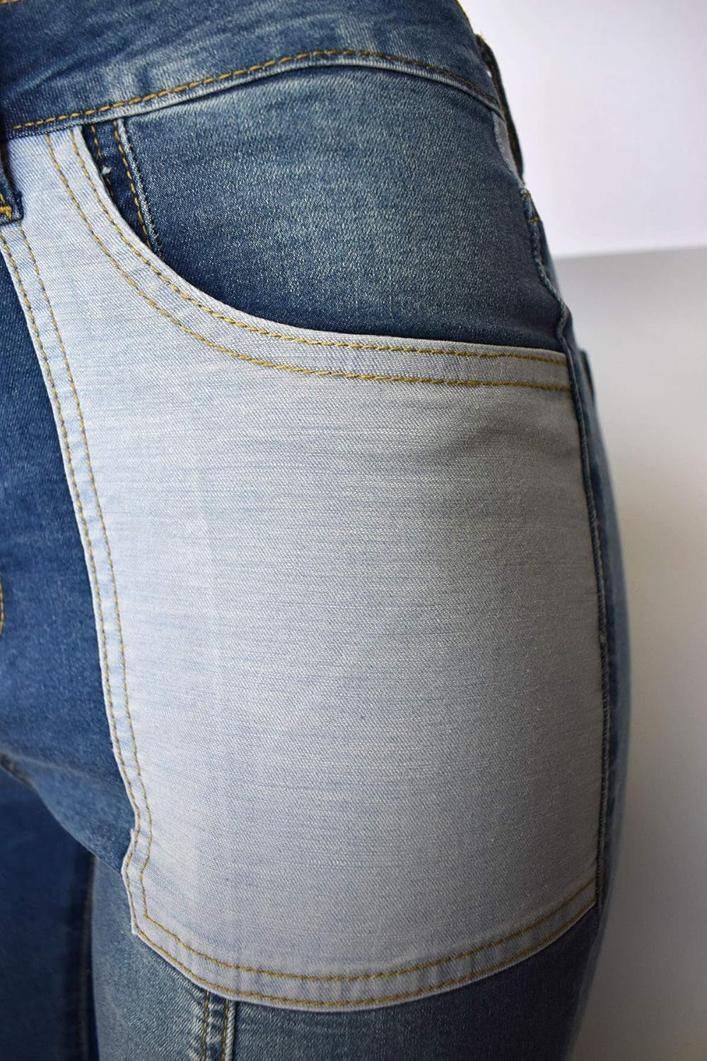 Women Frayed Patch Jeans High Waist Raw Hem Denim Y2K Pants Boyfriend