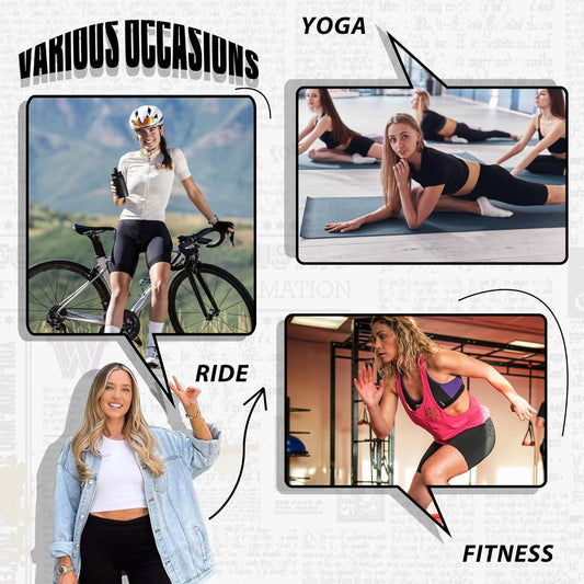 4 Pack Biker Shorts for Women - 8”/5”/3” High Waist Tummy Control Summer Workout Shorts for Running Yoga Athletic