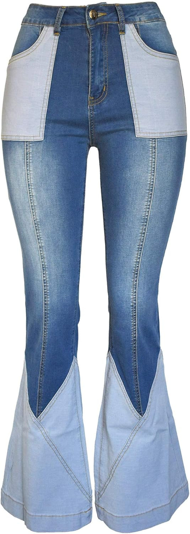 Women Frayed Patch Jeans High Waist Raw Hem Denim Y2K Pants Boyfriend